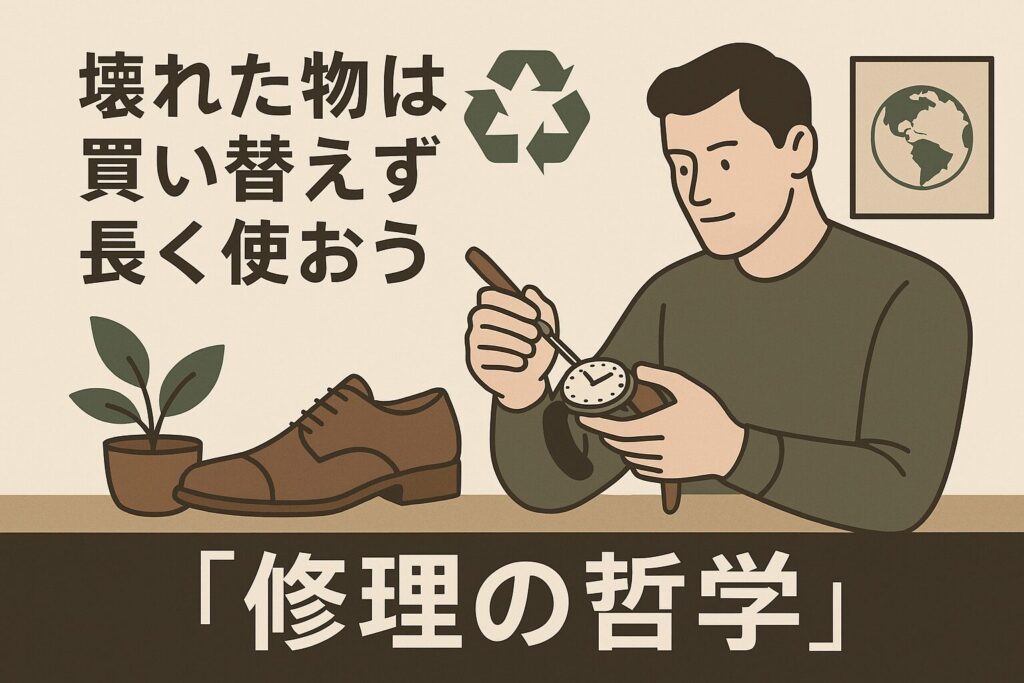 壊れたものは買い替えず長く使おう