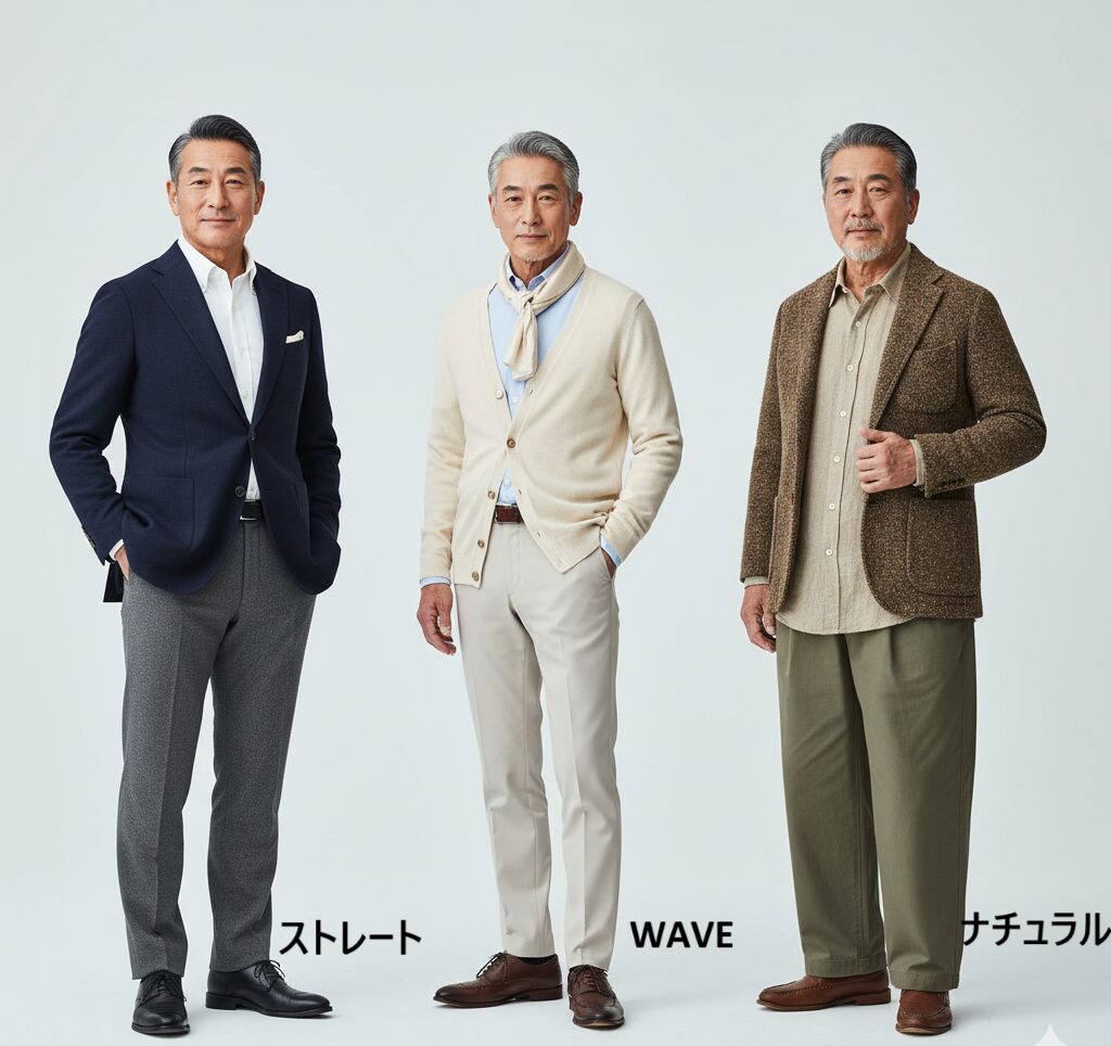 服選び ストレート / ウェーブ / ナチュラル の3タイプ