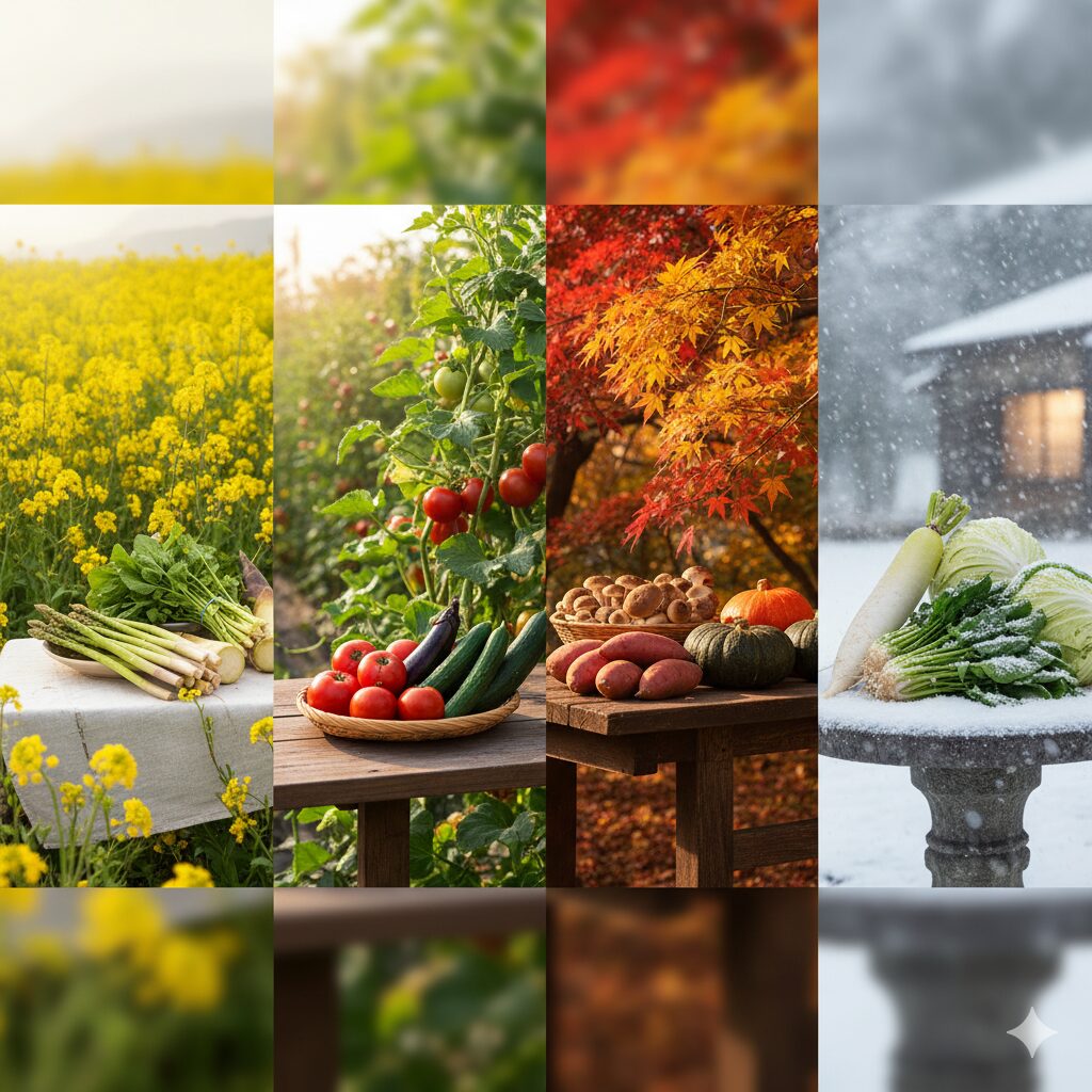 春夏秋冬の旬の野菜
