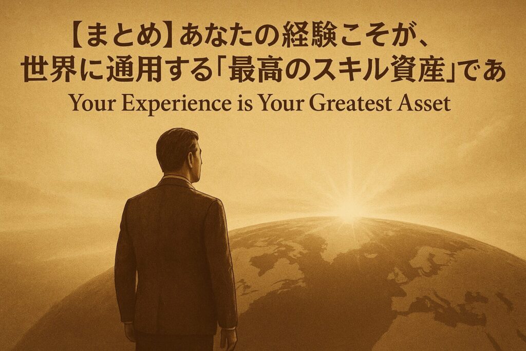 あなたの経験こそが、世界に通用する「最高のスキル資産」である