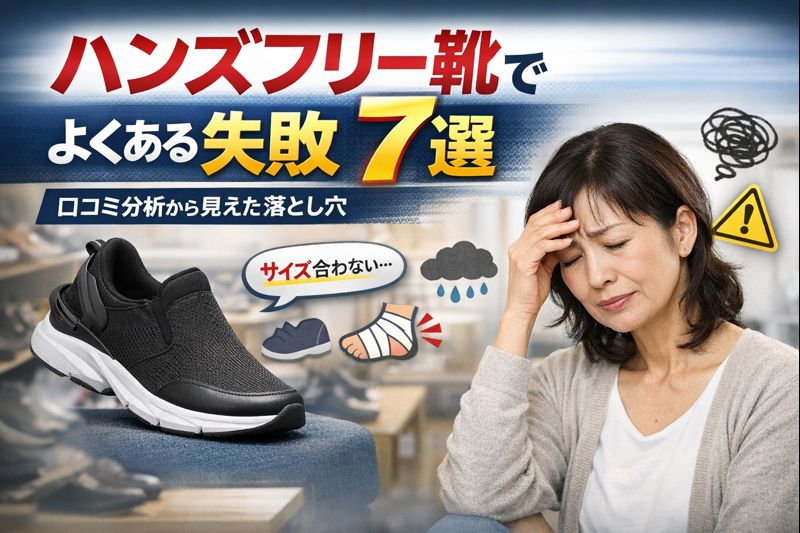 ハンズフリー靴のデメリット7選｜口コミ926件で分かった失敗例