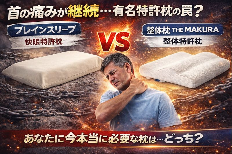 ブレインスリープ枕は首が痛い？購入前に知っておきたい「悪い口コミ」の正体と特許枕の罠