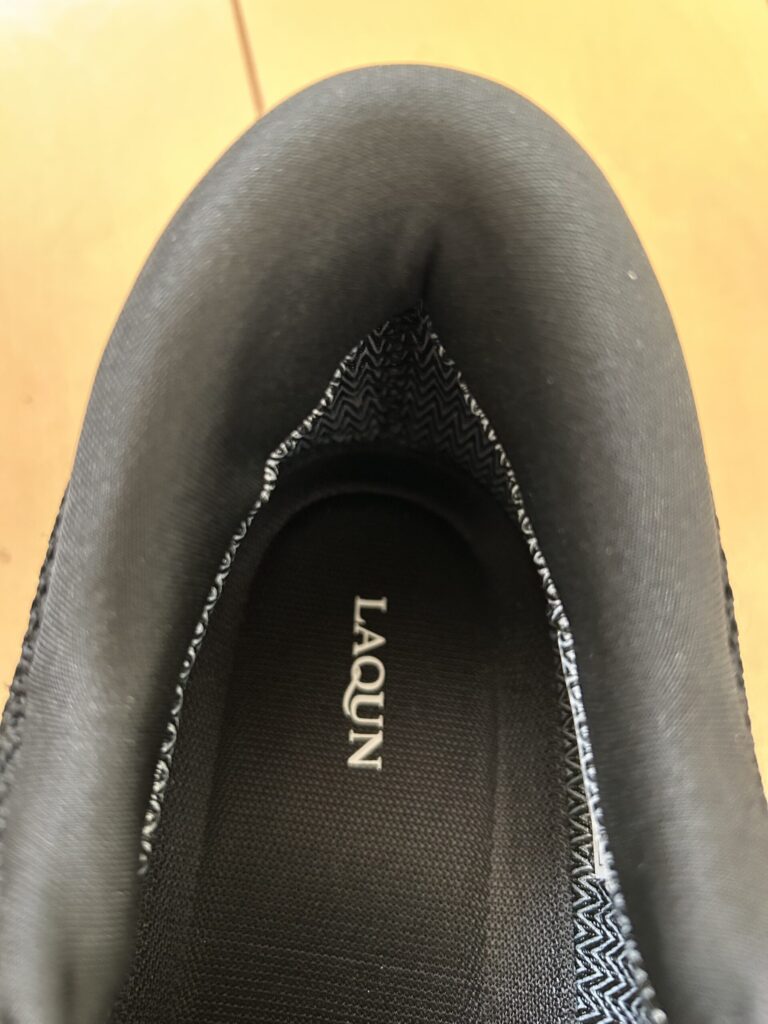 ラクーン靴　かかと内部写真