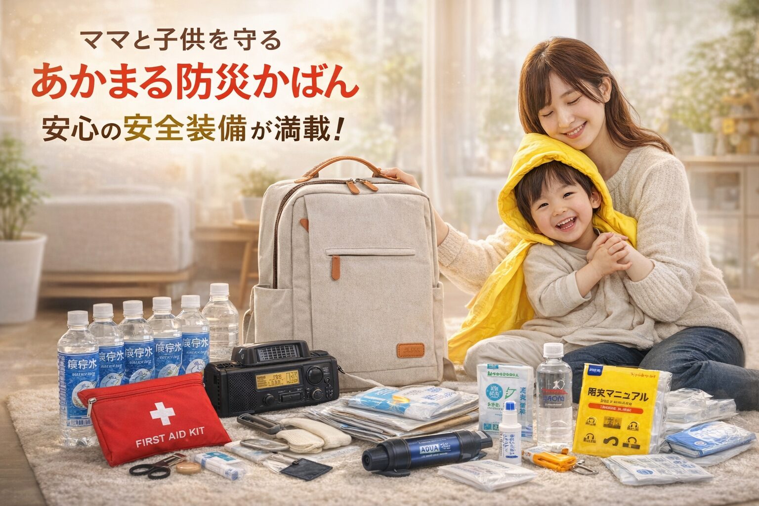 【南海トラフはいつくる?】怯えるママへ。あかまる防災かばんが「30年内80%」の不安を「1日5円」の安心に変える理由