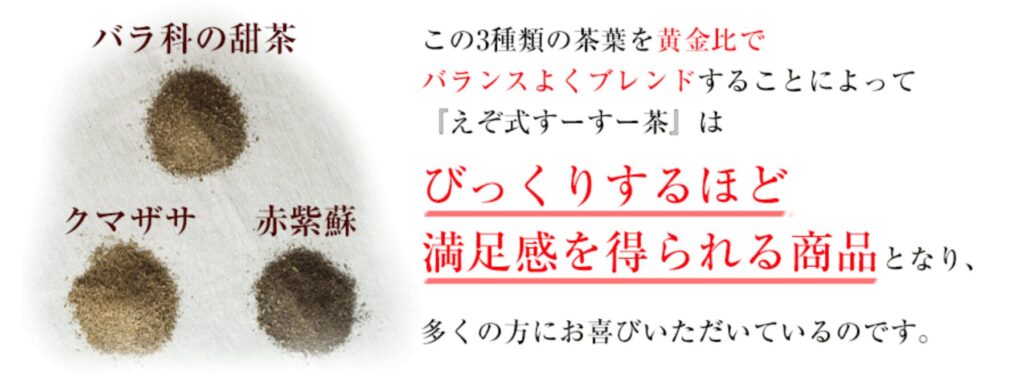 えぞ式スースー茶
成分分析