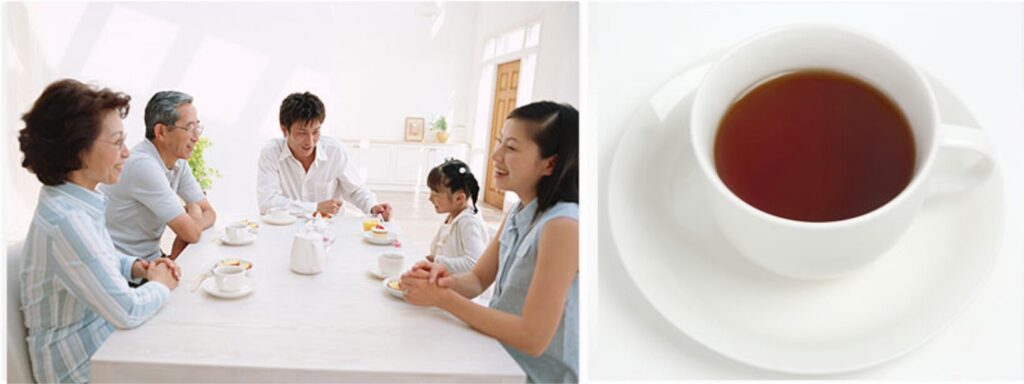 えぞ式すーすー茶
３世代家族で飲む家族団欒
