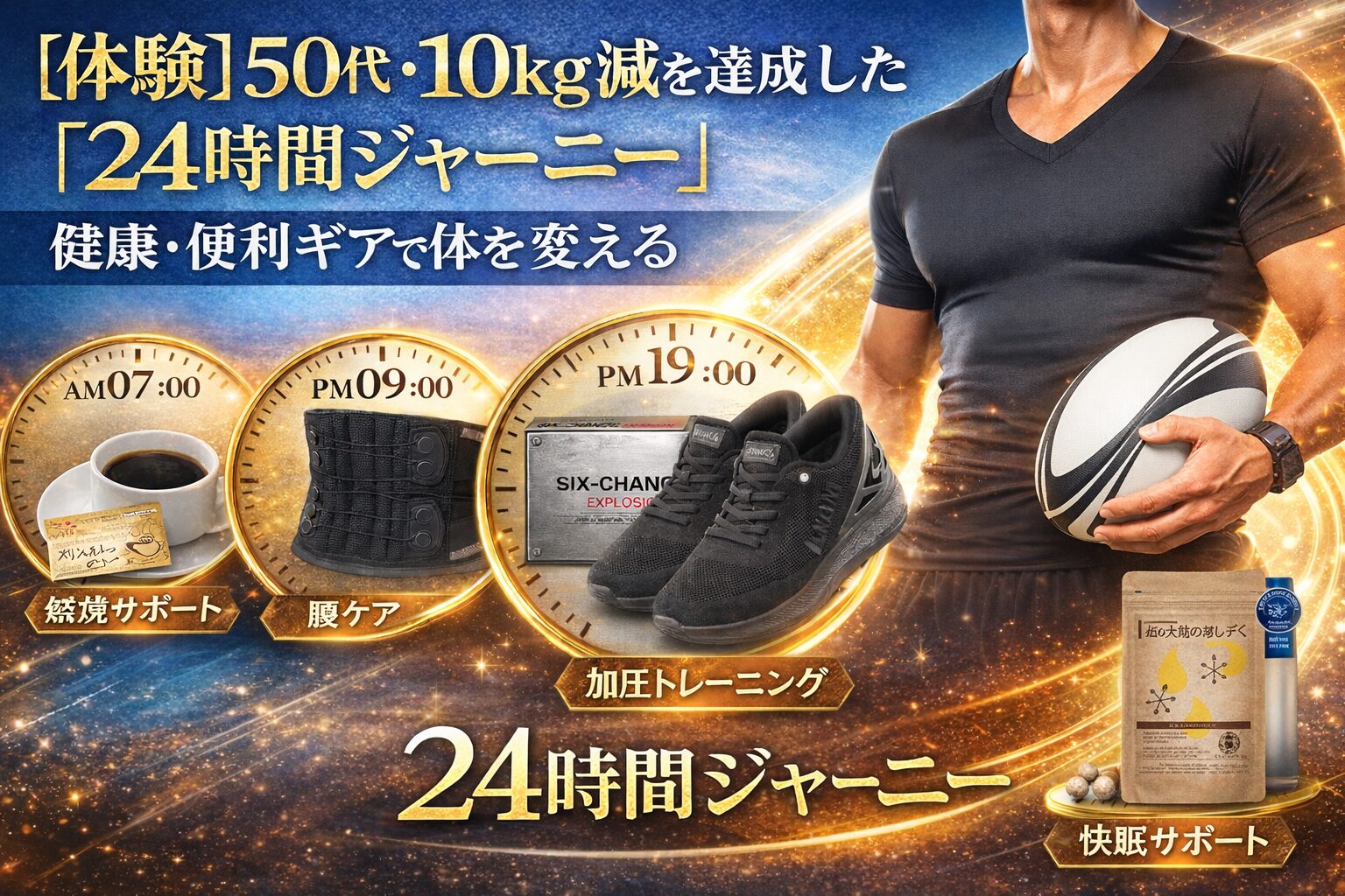 【体験】50代・10kg減を達成した「24時間健康ジャーニー」｜便利ギアで体を変える！