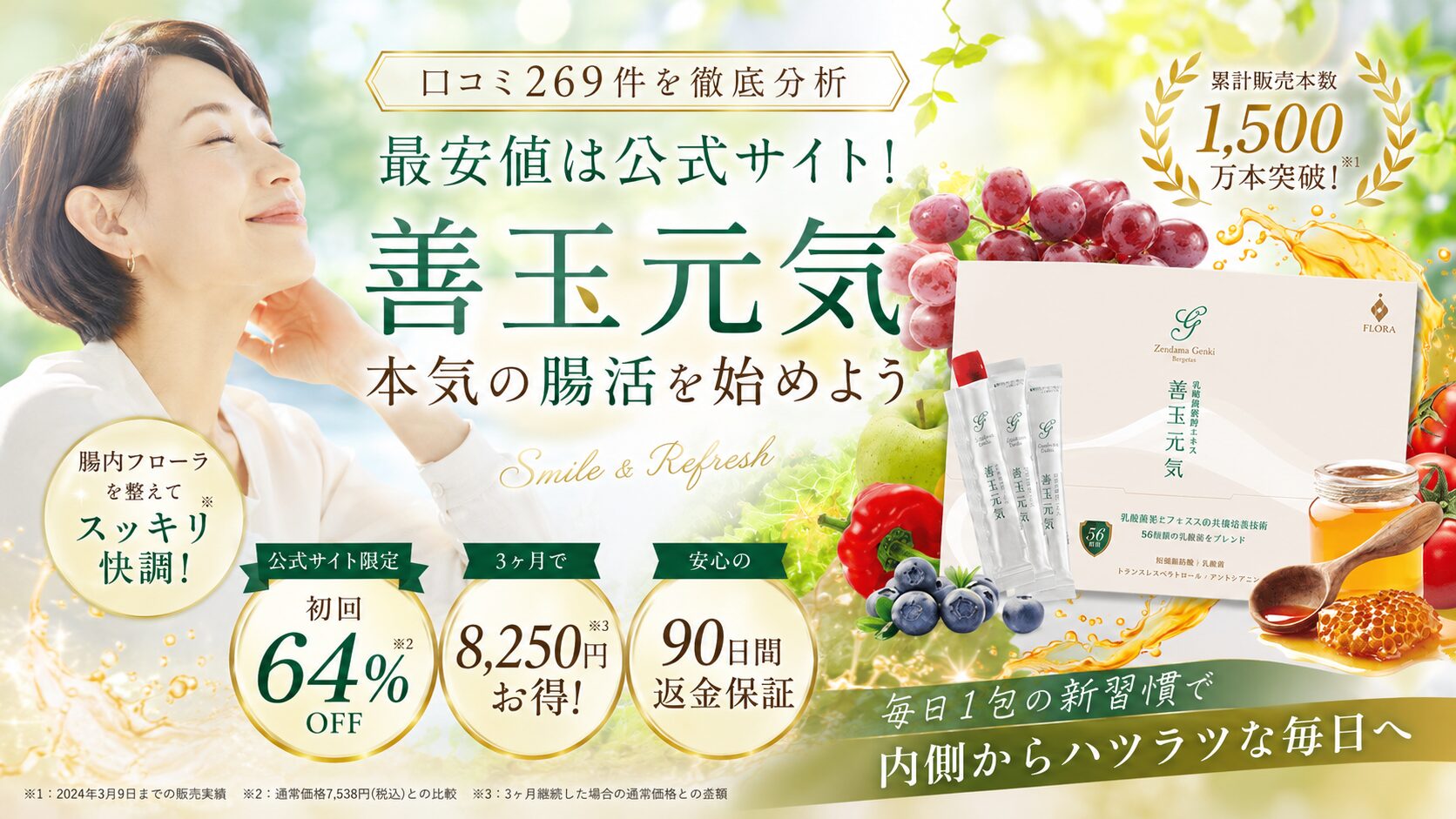善玉元気は公式・楽天・Amazonどれが最安値?比較で分かった驚きの事実と口コミ269件の真実