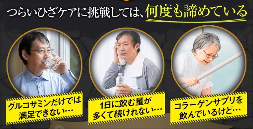 飲むひざ関節サプリ　リフリーラ ひざ関節の悩み
